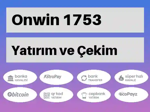 Onwin Mobil Para yatırma ve çekme 1753